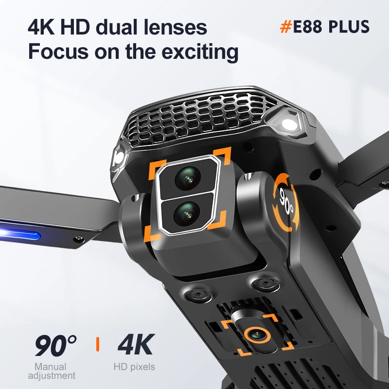 New E88 Plus Quadcopter Drone: - огляд і ціна Drone Cinematic